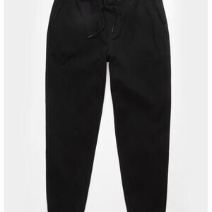 RSQ Mens Black Twill Jogger Pants Size Medium